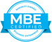 Certified Minority Owned Business Enterprise Badge