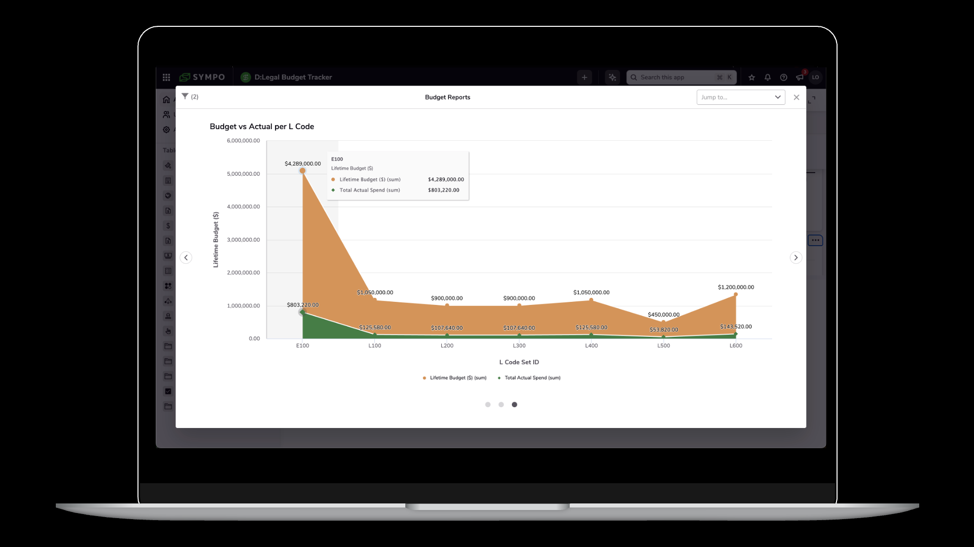 Legal Tracker Screen Captures